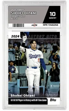 2025 TOPPS GREATEST HITS #GH-25 SHOHEI OHTANI MPE 10 GEM/MT — graded card up for auction