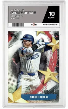 2025 TOPPS STARS OF MLB #SMLB-10 SHOHEI OHTANI MPE 10 GEM/MT — graded card up for auction