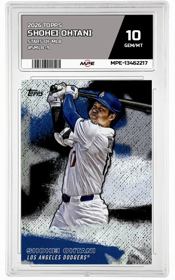 2026 TOPPS STARS OF MLB #SMLB-9 SHOHEI OHTANI MPE 10 GEM/MT — graded card auctioned from the MPE vault