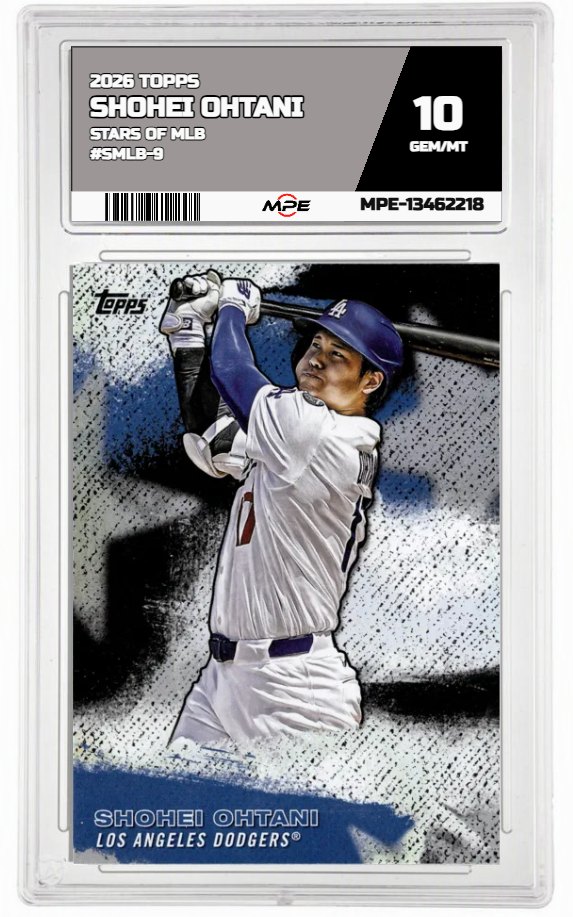 2026 TOPPS STARS OF MLB #SMLB-9 SHOHEI OHTANI MPE 10 GEM/MT — graded card auctioned from the MPE vault