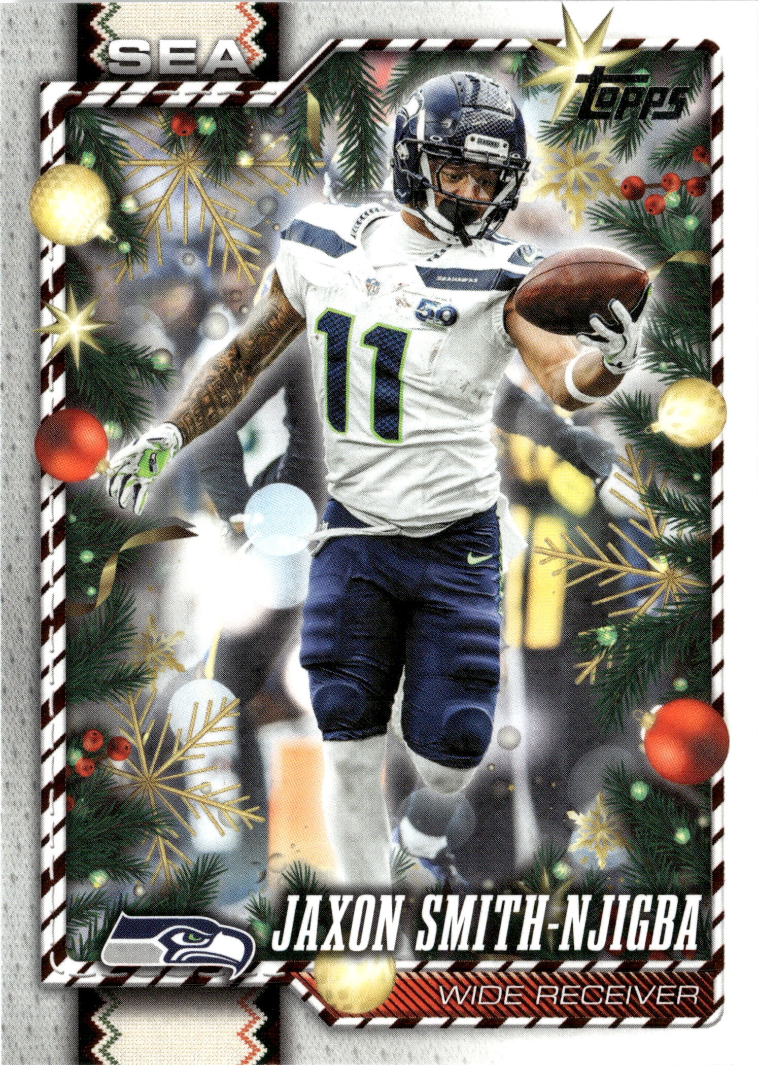 2026 Topps Holiday Jaxon Smith-Njigba graded slab