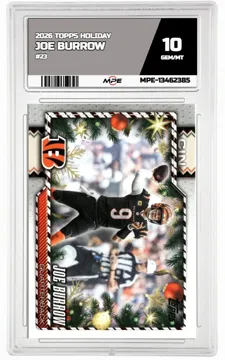 2026 TOPPS HOLIDAY #23 JOE BURROW MPE 10 GEM/MT — graded card up for auction
