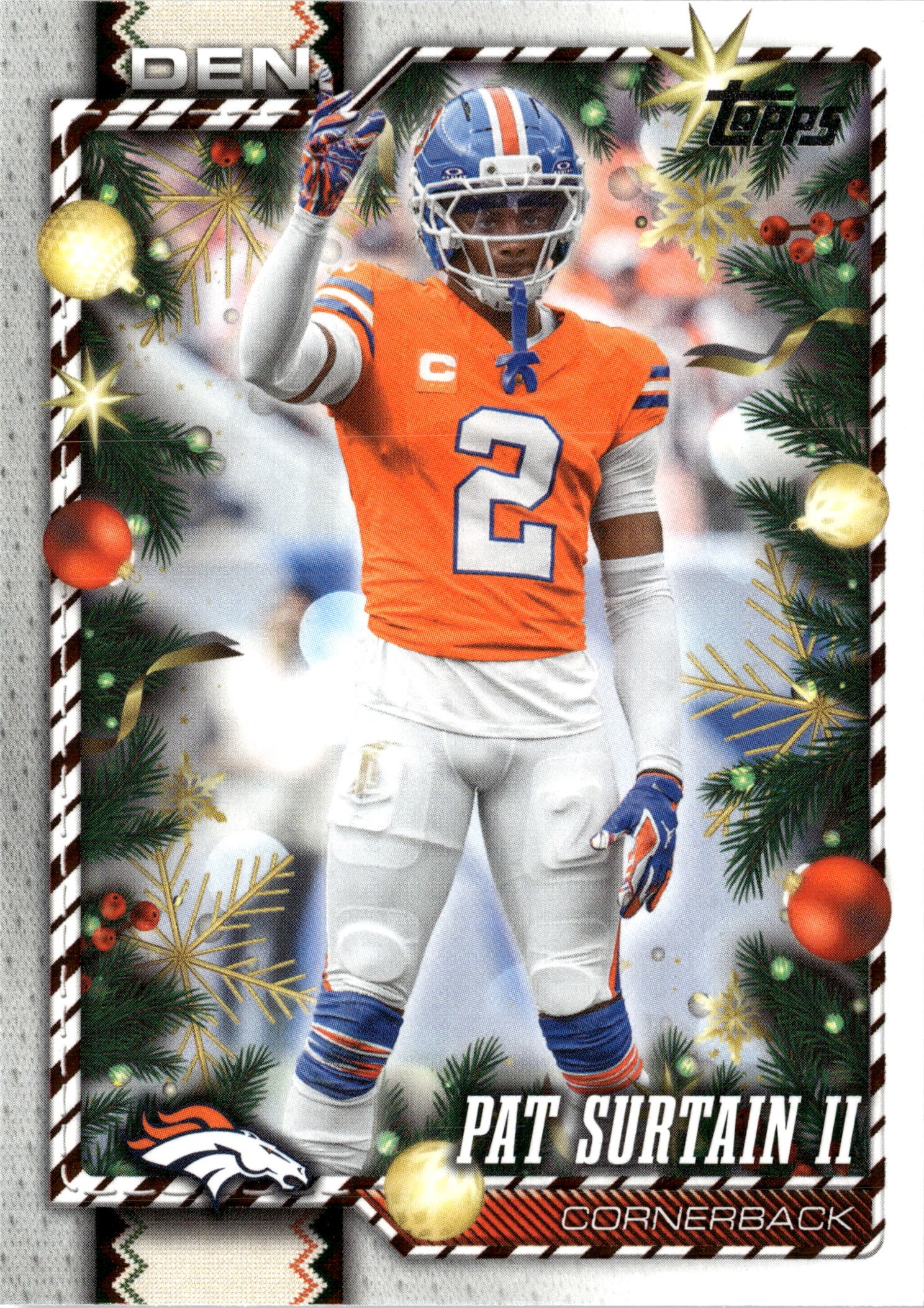 2026 Topps Holiday Pat Surtain II graded slab