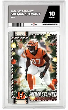 2026 TOPPS HOLIDAY #215 SHEMAR STEWART MPE 10 GEM/MT — graded card up for auction