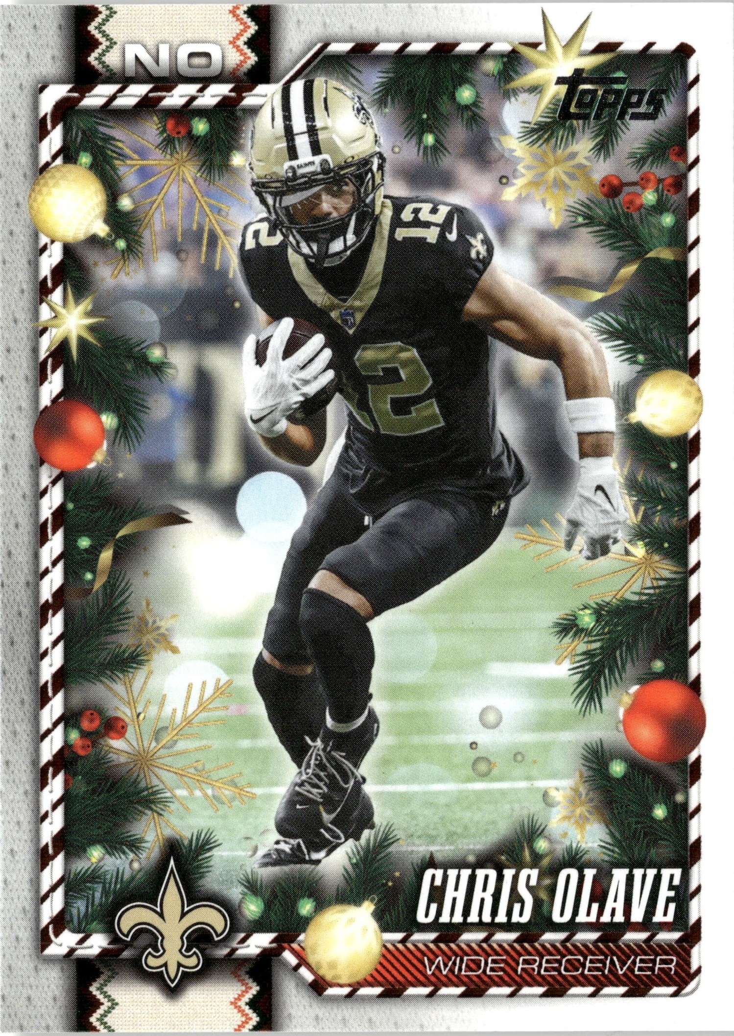 2026 Topps Holiday Chris Olave graded slab