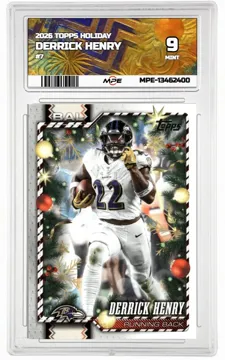 2026 TOPPS HOLIDAY #HE-2 DERRICK HENRY MPE 9 MINT — graded card up for auction