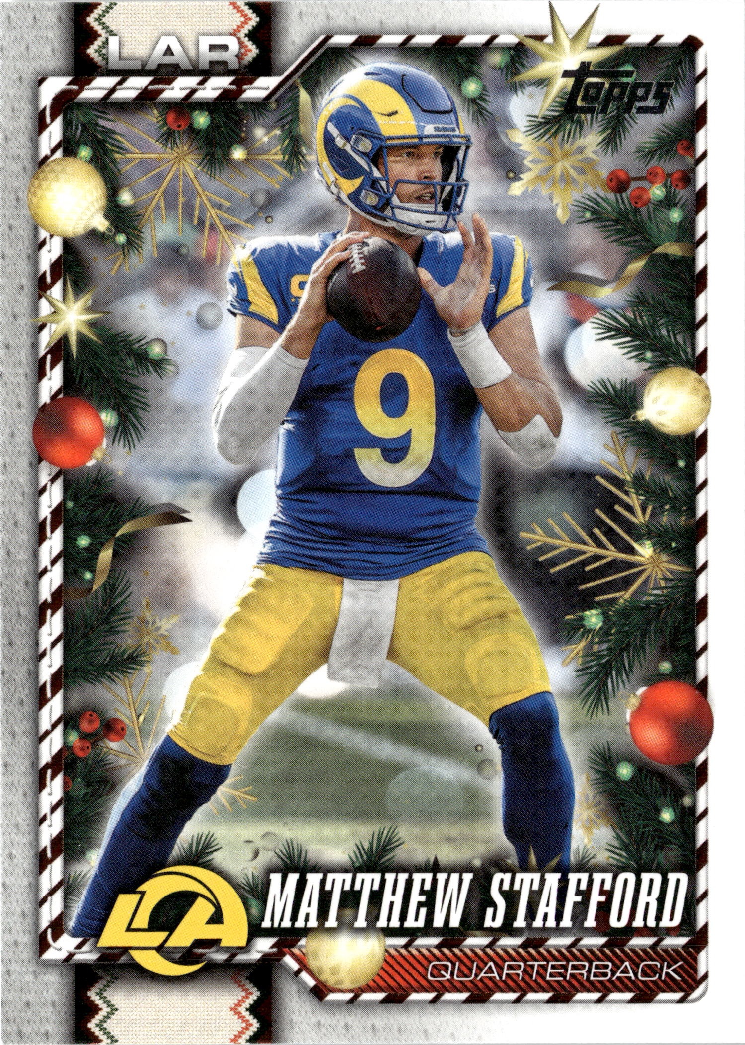 2026 Topps Holiday Matthew Stafford graded slab