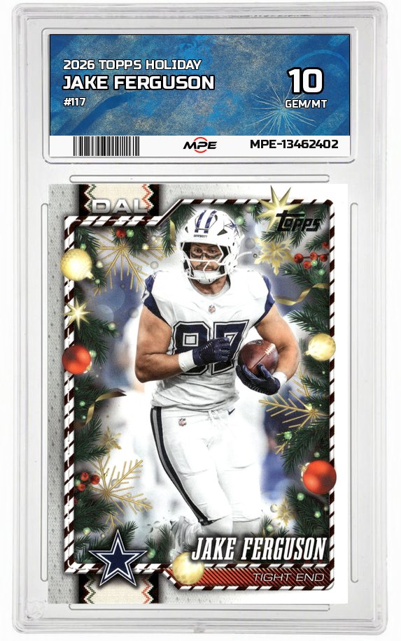 2026 TOPPS HOLIDAY #117 JAKE FERGUSON MPE 10 GEM/MT — graded card auctioned from the MPE vault