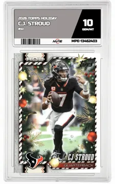 2026 TOPPS HOLIDAY #HE-17 C.J. STROUD MPE 10 GEM/MT — graded card up for auction