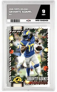 2026 TOPPS HOLIDAY #57 DAVANTE ADAMS MPE 9 MINT — graded card up for auction
