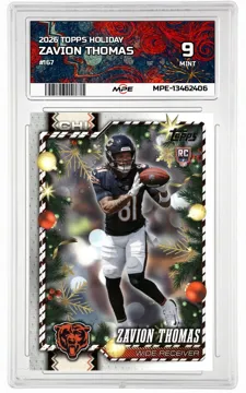 2026 TOPPS HOLIDAY #367 ZAVION THOMAS MPE 9 MINT — graded card up for auction