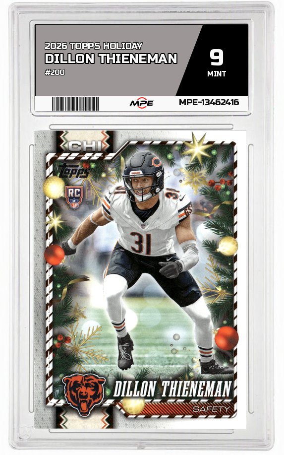 2026 TOPPS HOLIDAY #200 DILLON THIENEMAN MPE 9 MINT — graded card auctioned from the MPE vault