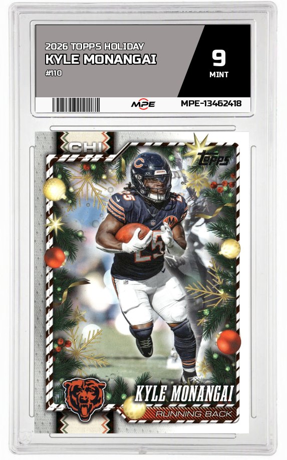 2026 TOPPS HOLIDAY #110 KYLE MONANGAI MPE 9 MINT — graded card auctioned from the MPE vault