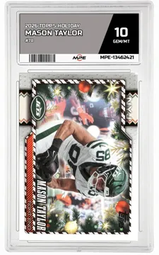 2026 TOPPS HOLIDAY #78 MASON TAYLOR MPE 10 GEM/MT — graded card up for auction
