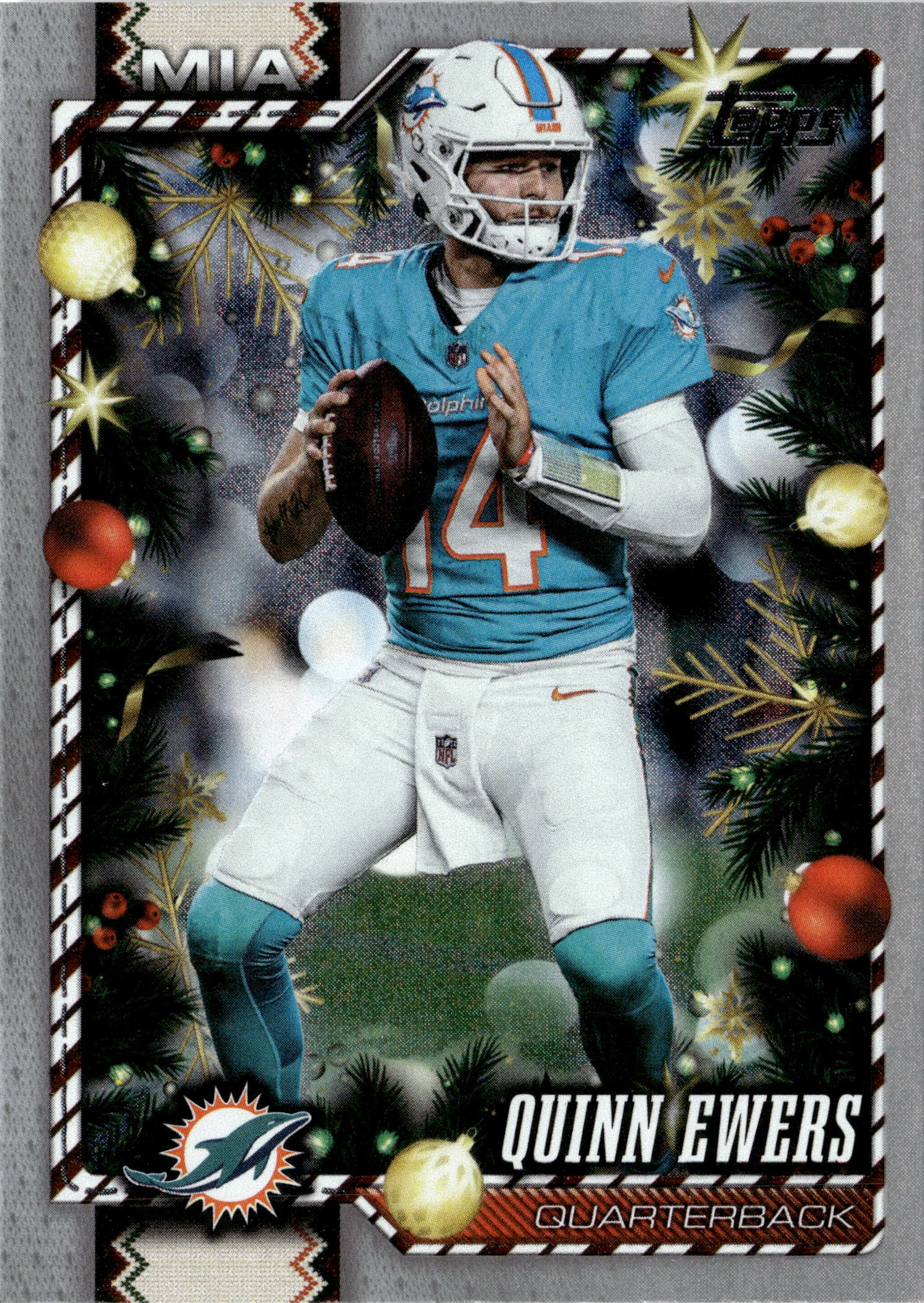 2026 Topps Holiday Quinn Ewers graded slab