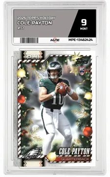 2026 TOPPS HOLIDAY #157 COLE PAYTON MPE 9 MINT — graded card up for auction
