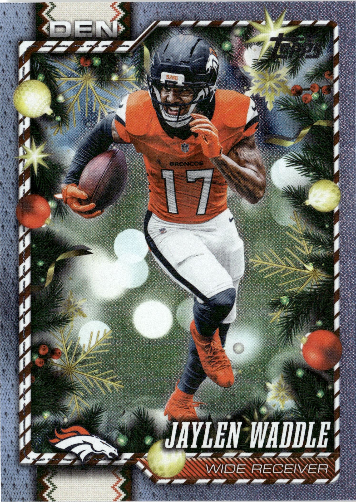 2026 Topps Holiday Jaylen Waddle graded slab