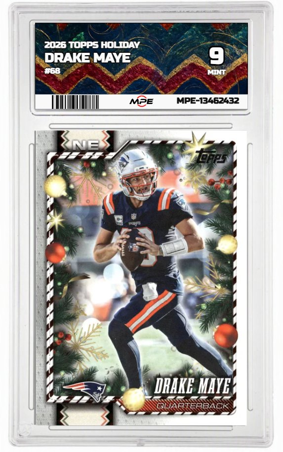 2026 TOPPS HOLIDAY #68 DRAKE MAYE MPE 9 MINT — graded card auctioned from the MPE vault