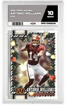 2026 TOPPS HOLIDAY #178 ANTONIO WILLIAMS MPE 10 GEM/MT — graded card up for auction