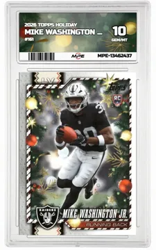 2026 TOPPS HOLIDAY #311 MIKE WASHINGTON JR. MPE 10 GEM/MT — graded card up for auction