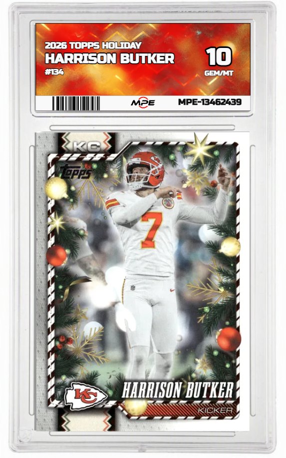 2026 TOPPS HOLIDAY #134 HARRISON BUTKER MPE 10 GEM/MT — graded card auctioned from the MPE vault