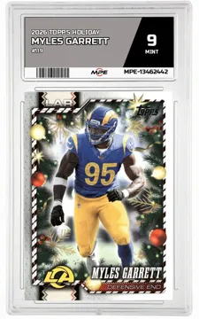2026 TOPPS HOLIDAY #119 MYLES GARRETT MPE 9 MINT — graded card up for auction