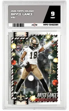 2026 TOPPS HOLIDAY #182 BRYCE LANCE MPE 9 MINT — graded card up for auction