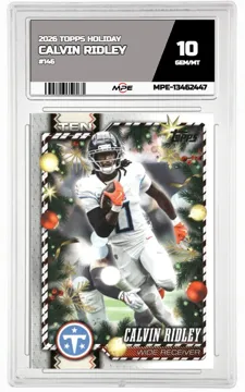 2026 TOPPS HOLIDAY #146 CALVIN RIDLEY MPE 10 GEM/MT — graded card up for auction