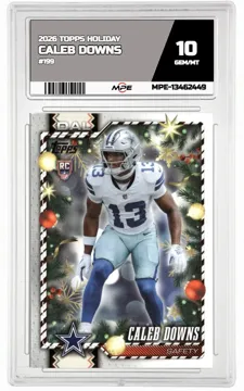 2026 TOPPS HOLIDAY #199 CALEB DOWNS MPE 10 GEM/MT — graded card up for auction