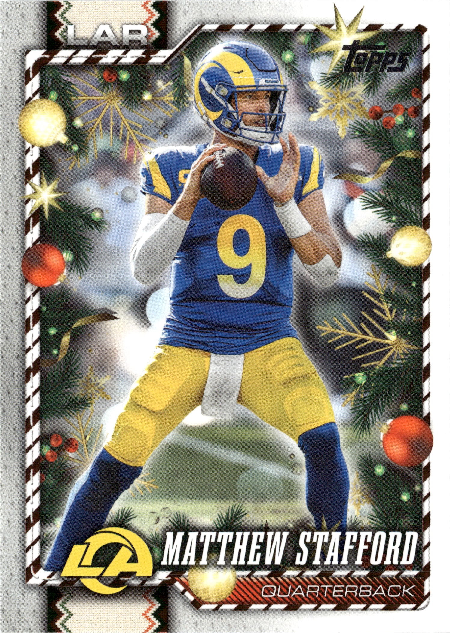 2026 Topps Holiday Matthew Stafford graded slab