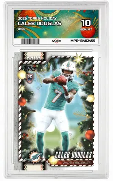 2026 TOPPS HOLIDAY #166 CALEB DOUGLAS MPE 10 GEM/MT — graded card up for auction