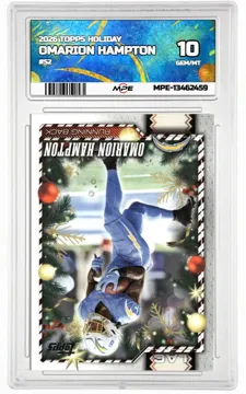 2026 TOPPS HOLIDAY #107 OMARION HAMPTON MPE 10 GEM/MT — graded card up for auction