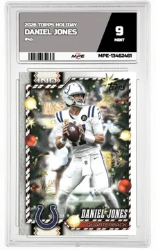2026 TOPPS HOLIDAY #89 DANIEL JONES MPE 9 MINT — graded card up for auction