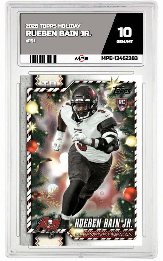 2026 TOPPS HOLIDAY #191 RUEBEN BAIN JR. MPE 10 GEM/MT — graded card auctioned from the MPE vault