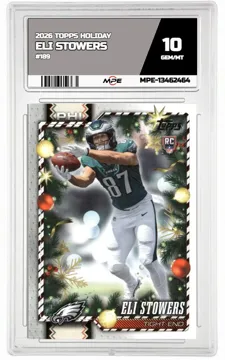 2026 TOPPS HOLIDAY #189 ELI STOWERS MPE 10 GEM/MT — graded card up for auction
