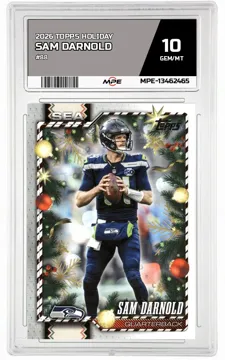2026 TOPPS HOLIDAY #88 SAM DARNOLD MPE 10 GEM/MT — graded card up for auction