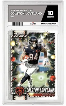 2026 TOPPS HOLIDAY #10 COLSTON LOVELAND MPE 10 GEM/MT — graded card up for auction