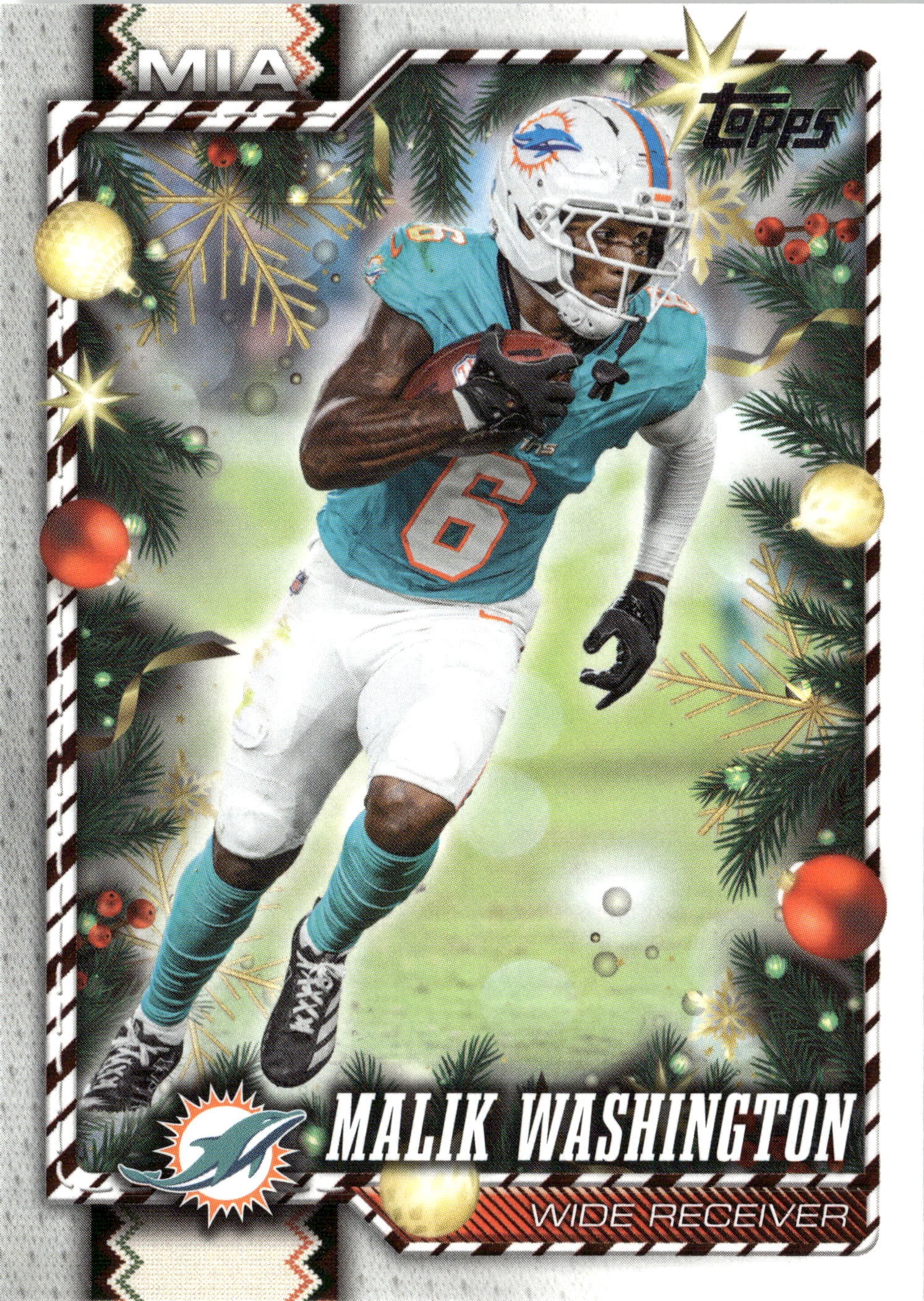2026 Topps Holiday Malik Washington graded slab