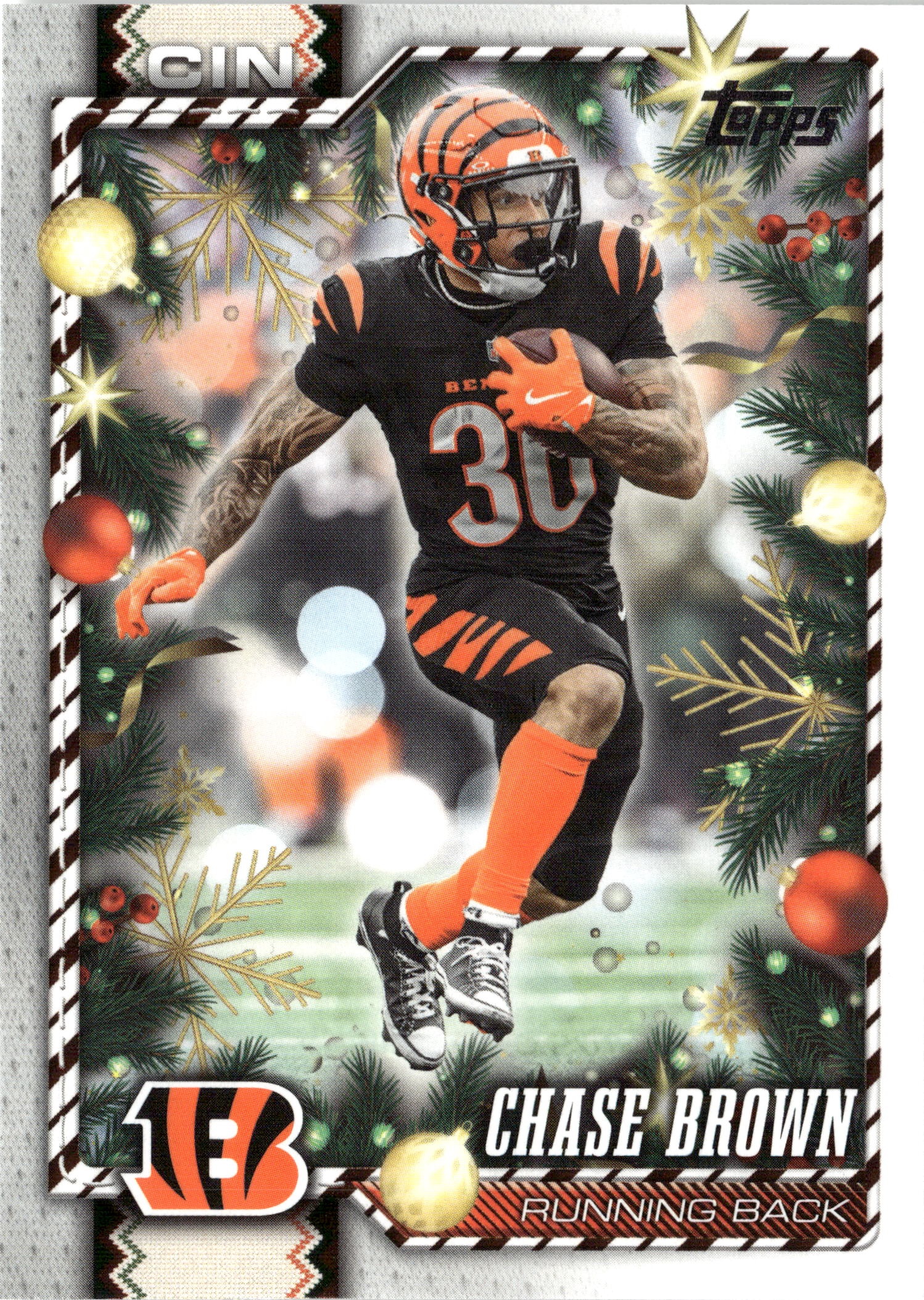 2026 Topps Holiday Chase Brown graded slab
