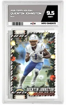 2026 TOPPS HOLIDAY #137 QUENTIN JOHNSTON MPE 9.5 MINT+ — graded card up for auction