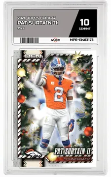 2026 TOPPS HOLIDAY #122 PAT SURTAIN II MPE 10 GEM/MT — graded card up for auction