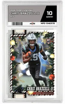 2026 TOPPS HOLIDAY #176 CHRIS BRAZZELL II MPE 10 GEM/MT — graded card up for auction