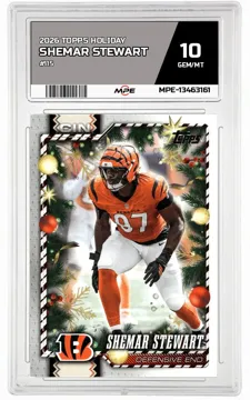 2026 TOPPS HOLIDAY #115 SHEMAR STEWART MPE 10 GEM/MT — graded card up for auction
