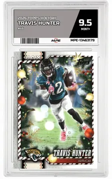 2026 TOPPS HOLIDAY #46 TRAVIS HUNTER MPE 9.5 MINT+ — graded card up for auction