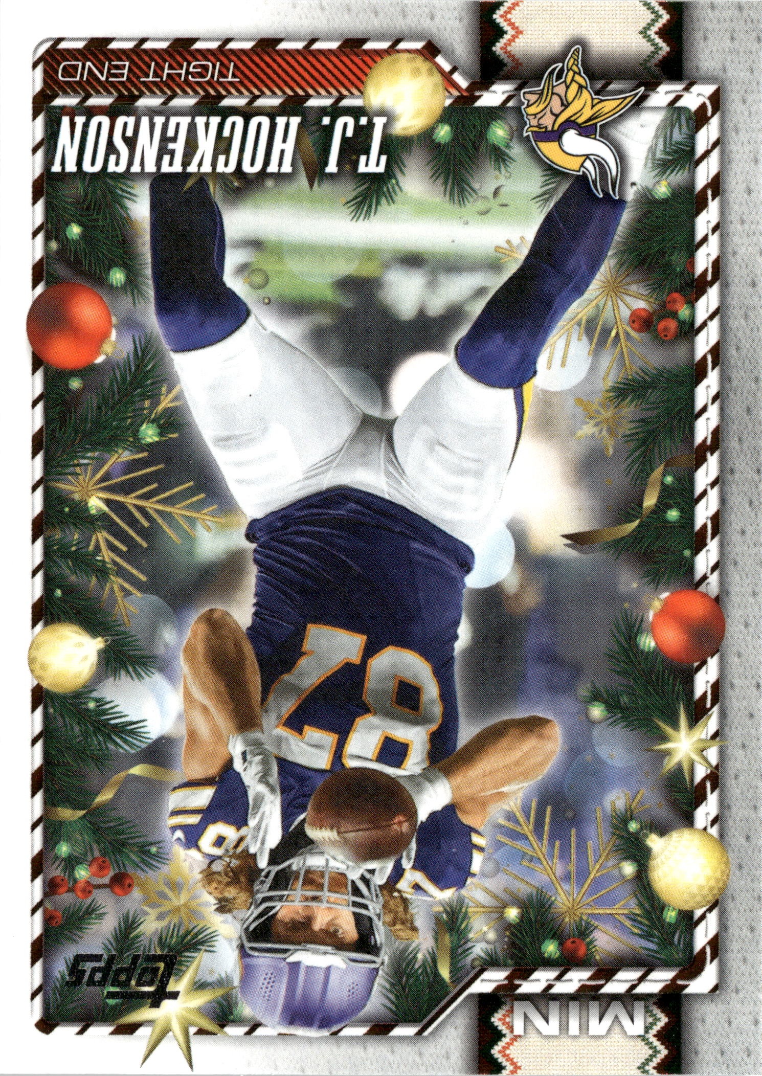 2026 Topps Holiday T.J. Hockenson graded slab