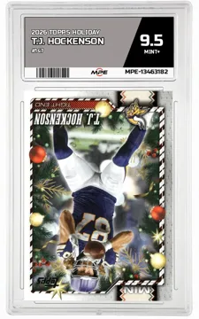 2026 TOPPS HOLIDAY #147 T.J. HOCKENSON MPE 9.5 MINT+ — graded card up for auction