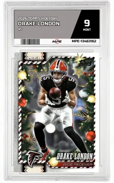 2026 TOPPS HOLIDAY #5 DRAKE LONDON MPE 9 MINT — graded card up for auction