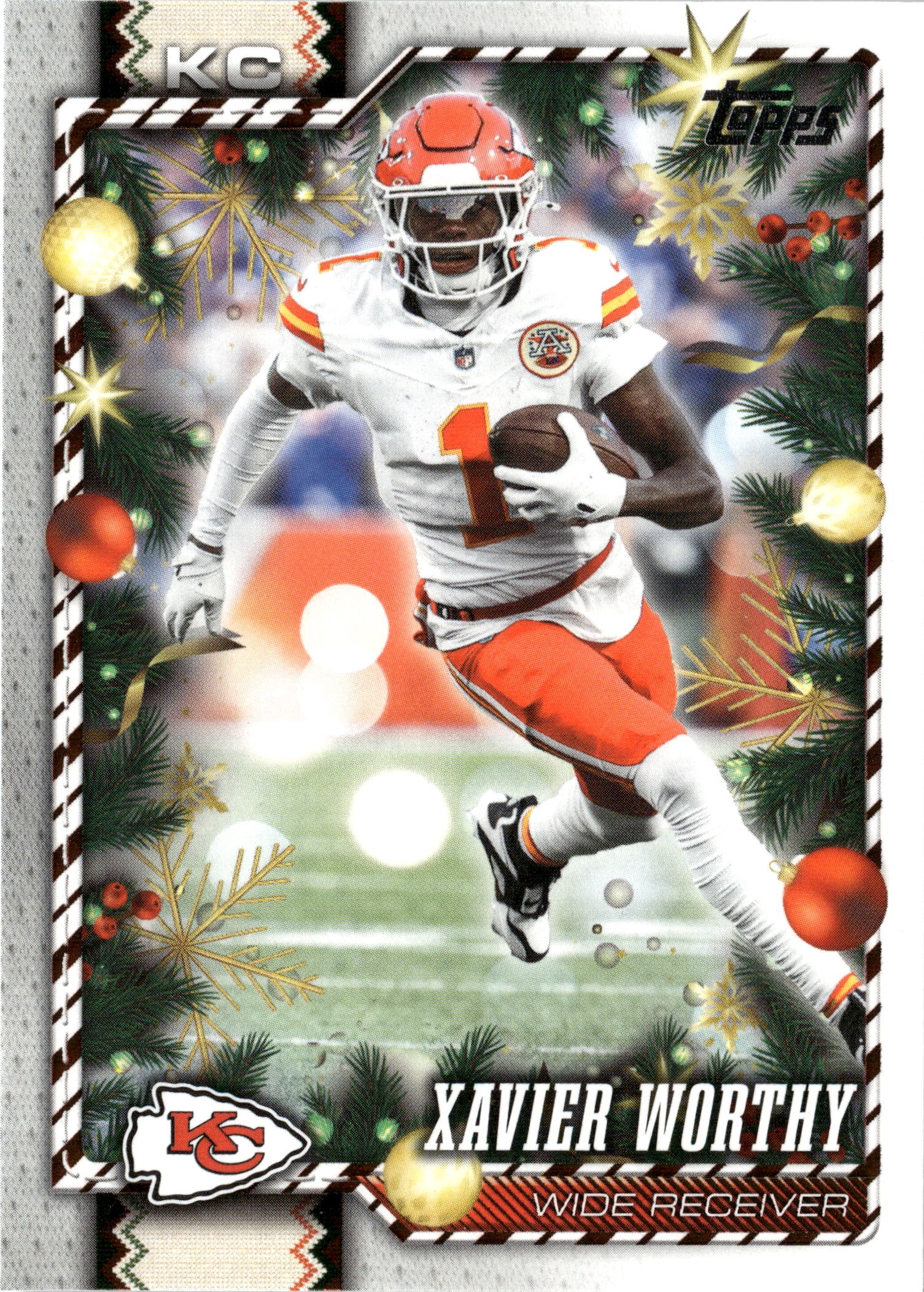 2026 Topps Holiday Xavier Worthy graded slab