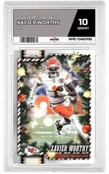 2026 TOPPS HOLIDAY #49 XAVIER WORTHY MPE 10 GEM/MT — graded card up for auction