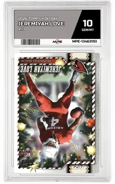 2026 TOPPS HOLIDAY #159 JEREMIYAH LOVE MPE 10 GEM/MT — graded card up for auction